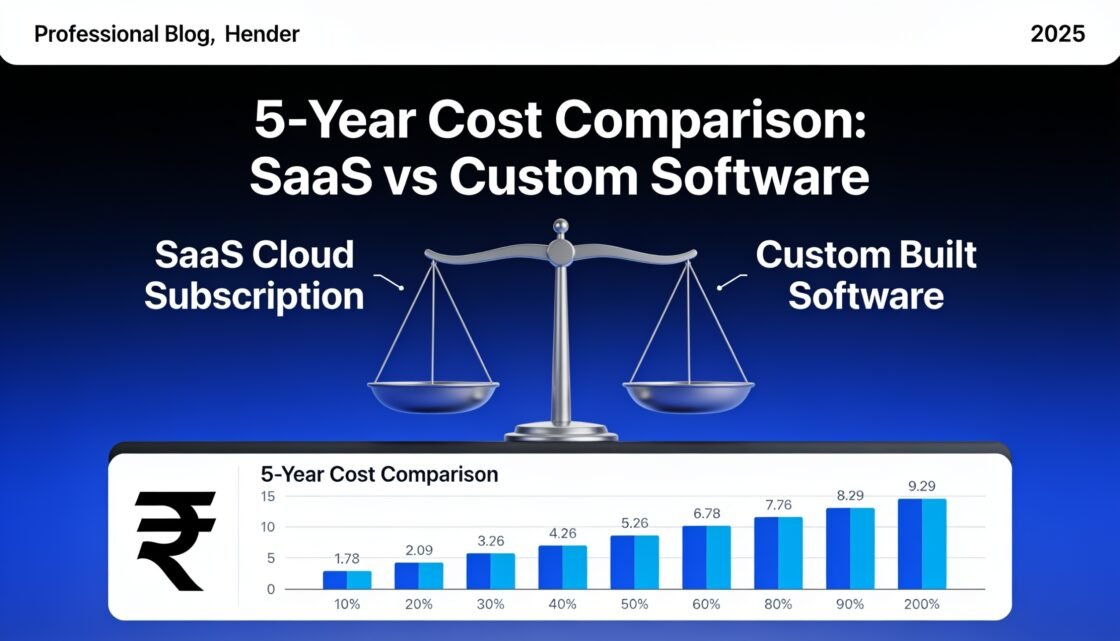 Custom Software vs SaaS: Which One Actually Saves More Money Over 5 Years? (With Real Numbers)