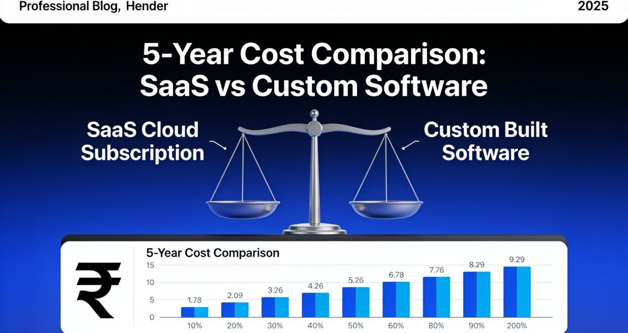 Custom Software vs SaaS: Which One Actually Saves More Money Over 5 Years? (With Real Numbers)