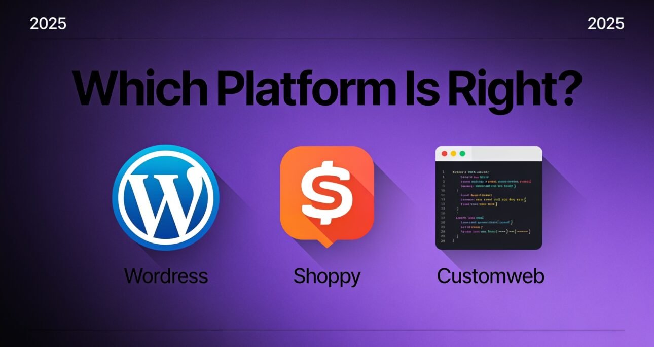 WordPress vs Shopify vs Custom Website: Which Platform Is Right for Your Business in India?