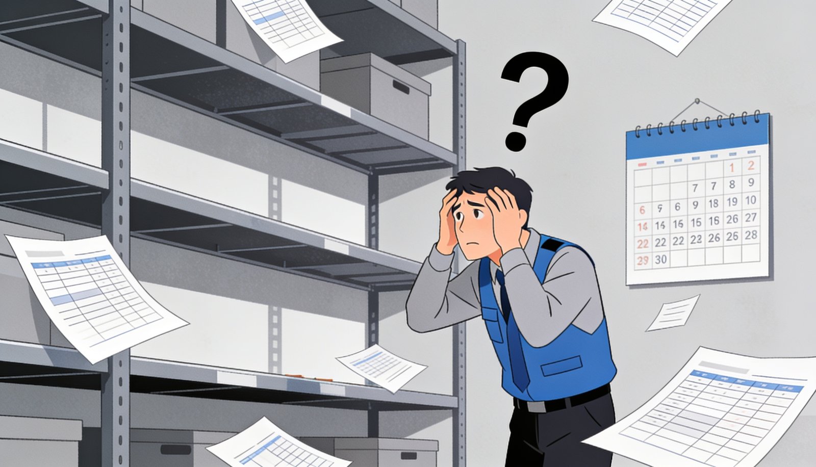 Manual spreadsheet-based inventory forecasting with empty shelves