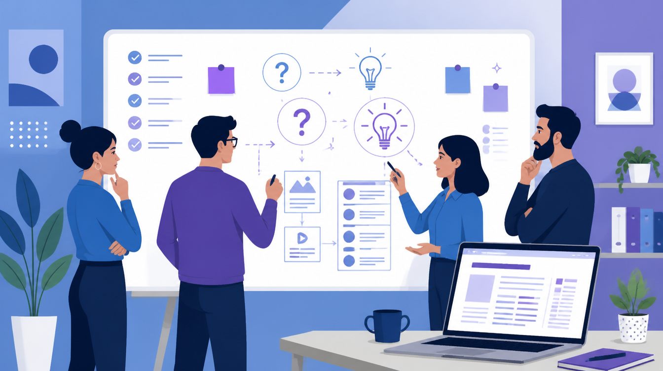 Content team restructuring articles to answer questions clearly