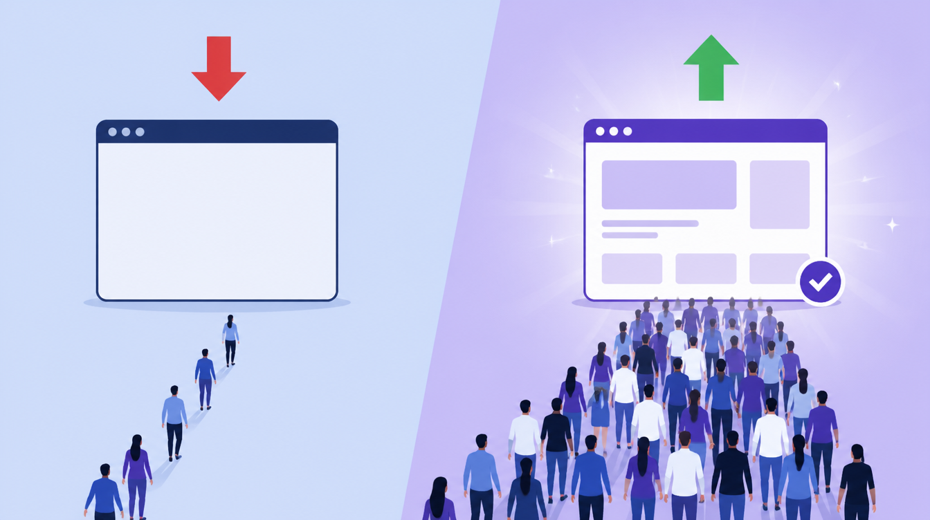 Comparison of website traffic with and without AI Overview citation